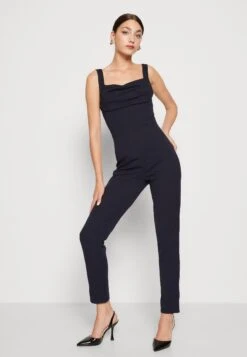 Wal G Serena Pleated - Jumpsuit - Navy Blue -Wal G. 7a3662e2aea14cf08898784ebc291f77