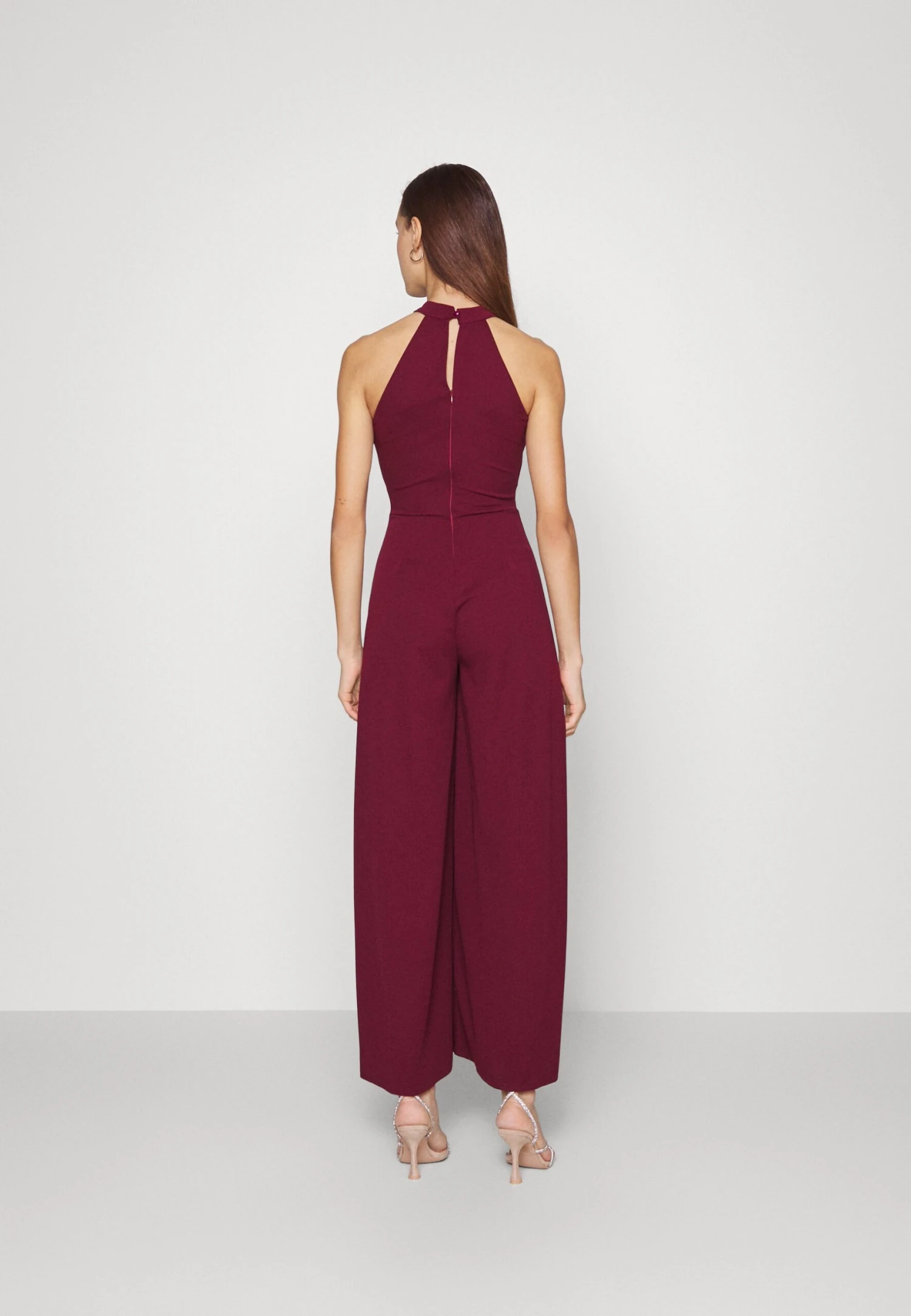 Wal G Arry Wide Leg- Jumpsuit - Wine 3 Wal G Arry Wide Leg- Jumpsuit - Wine - Afbeelding 3