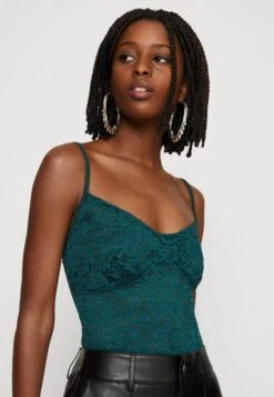 Wal G Benny Bodysuit - T-Shirt Print - Forest Green -Wal G. 7c8a0e0dd864456abe2cdd2447d6dac7