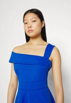 Wal G Noelle Off The Shoulder Skater - Jerseyjurk - Electric Blue -Wal G. 7d002c33869943f5a8d8e2c3438bab3c