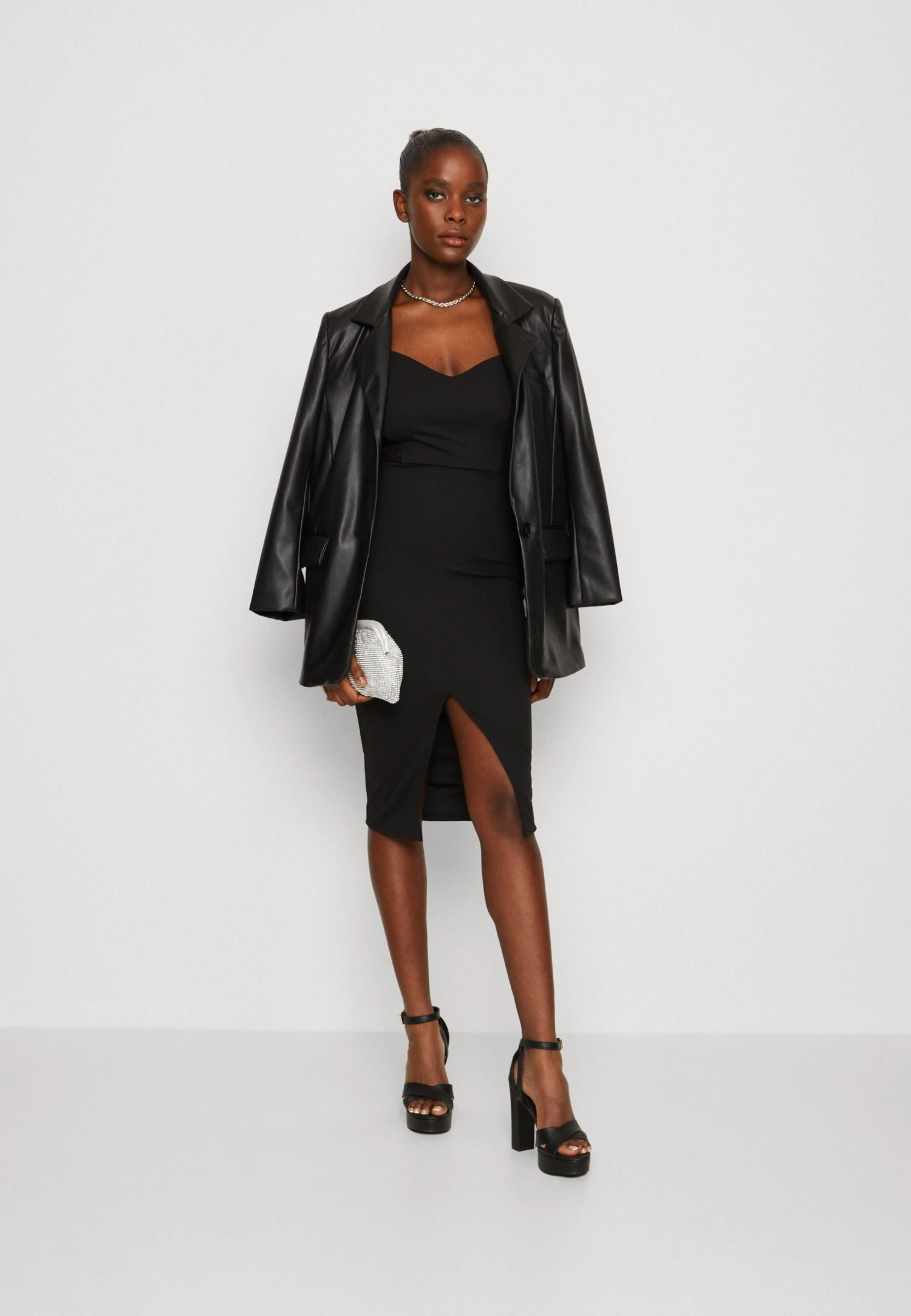 Wal G Tiza Midi - Jerseyjurk - Black 2 Wal G Tiza Midi - Jerseyjurk - Black - Afbeelding 2