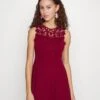 Wal G Accessorie Neck Skater Dress - Cocktailjurk - Wine