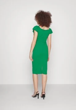 Wal G Himani Frill Neck Midi Dress - Jerseyjurk - Leaf Green 8 Wal G Himani Frill Neck Midi Dress - Jerseyjurk - Leaf Green -Wal G. 84111a3419554279adf14cb612140fdf