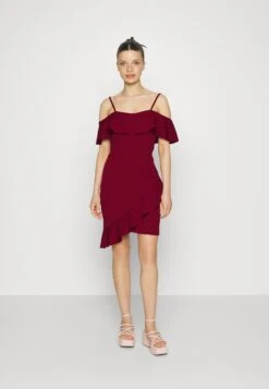 Wal G. 13 Revra Strappy Frill Skater - Jerseyjurk - Berry Wine