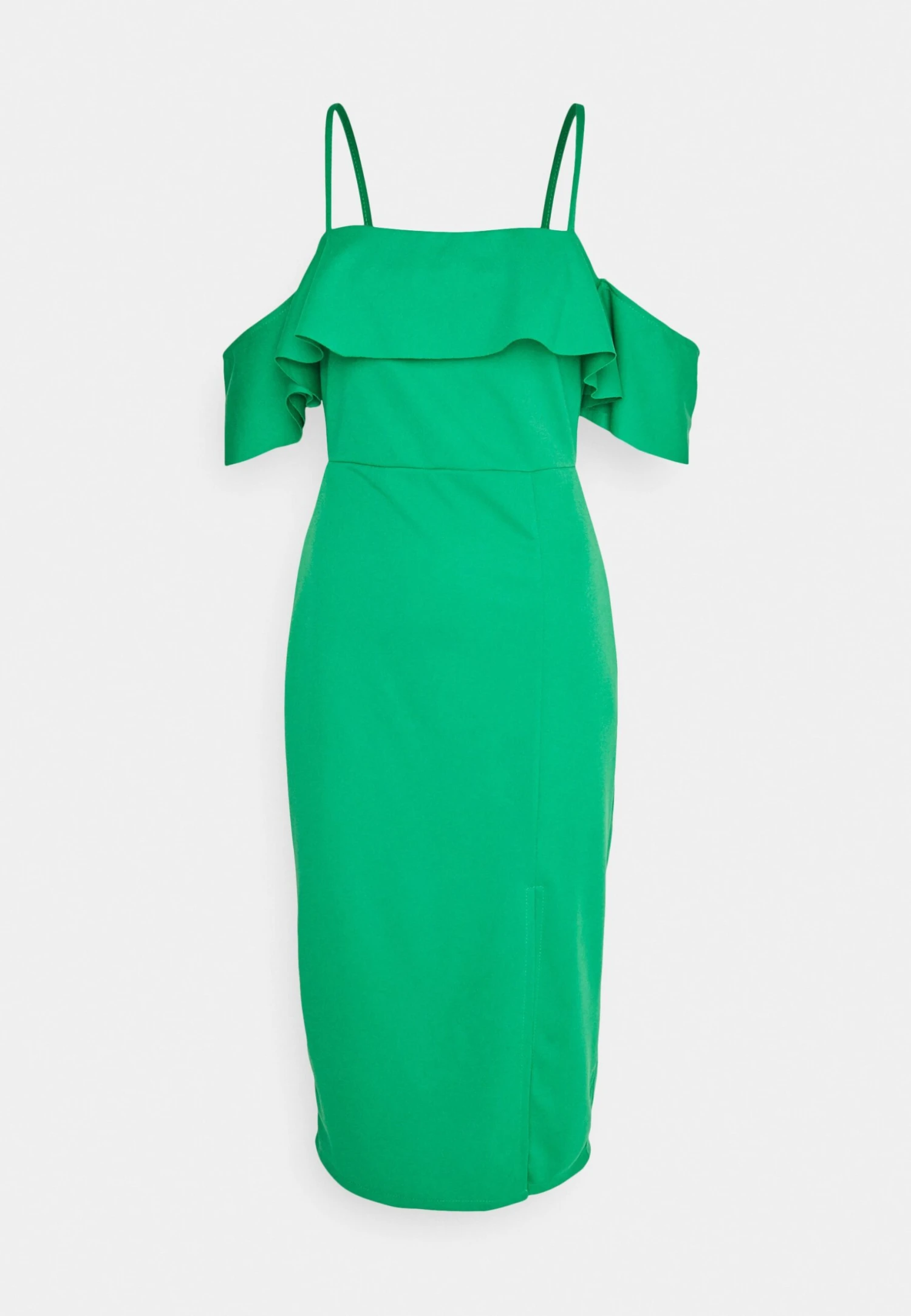 Zimmi Off Shoulder Midi Dress - Jerseyjurk - Leaf Green 4 Zimmi Off Shoulder Midi Dress - Jerseyjurk - Leaf Green - Afbeelding 4