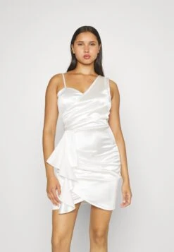 Wal G Tanya Ruffle Mini - Cocktailjurk - White -Wal G. 88bfc055fa7b40b18e4e2357d79318d0