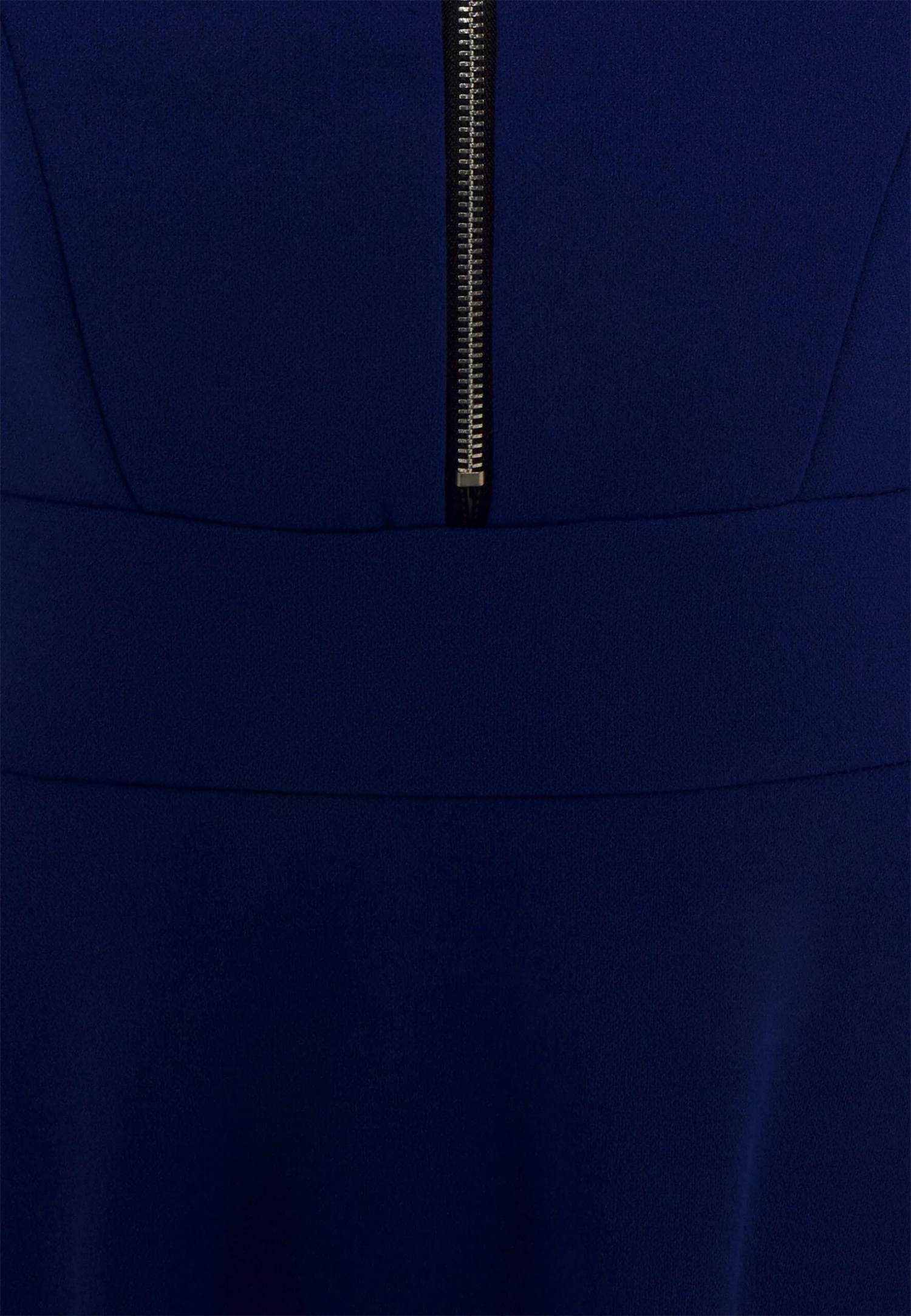 Wal G Danya Ruffle Sleeve Zip Skater Dress - Jerseyjurk - Electric Blue 3 Wal G Danya Ruffle Sleeve Zip Skater Dress - Jerseyjurk - Electric Blue - Afbeelding 3