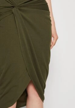 Wal G Aliya Knot Midi Skirt - Kokerrok - Dark Khaki 11 Wal G Aliya Knot Midi Skirt - Kokerrok - Dark Khaki -Wal G. 88e75e5ac23e41ecb62c7721d3dd215a