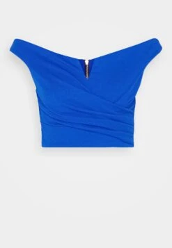 Wal G Valentines Heart Crop - Top - Electric Blue -Wal G. 8aaf00e6dc4540f4bd3cc9f8a73a1508