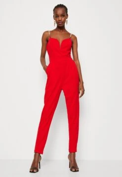 Wal G Valentines Valentina - Jumpsuit - Red -Wal G. 8afb68d4b65b4a839dff86ccc3f87822