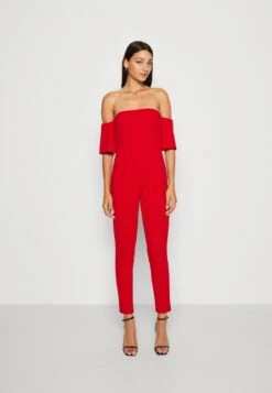 Wal G Luette Off Shoulder - Jumpsuit - Red