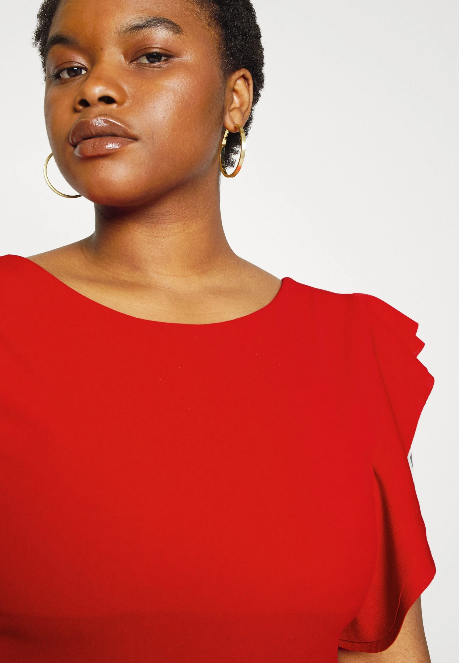 Rusie Ruffle Midi - Cocktailjurk - Red 6 Rusie Ruffle Midi - Cocktailjurk - Red - Afbeelding 6