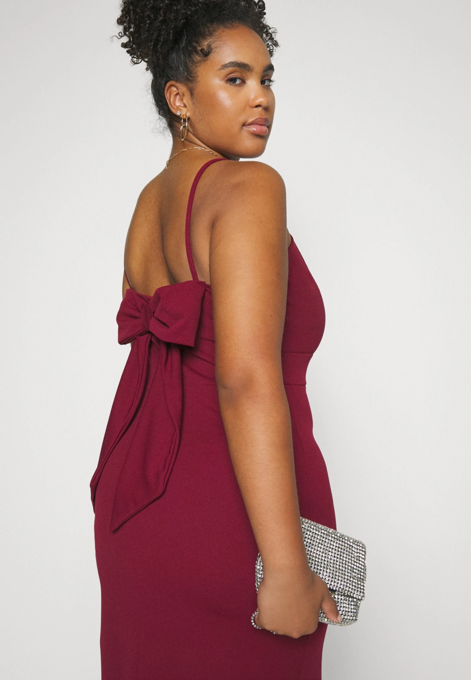 Ray Bow Midi - Etui-Jurk - Wine 5 Ray Bow Midi - Etui-Jurk - Wine - Afbeelding 5
