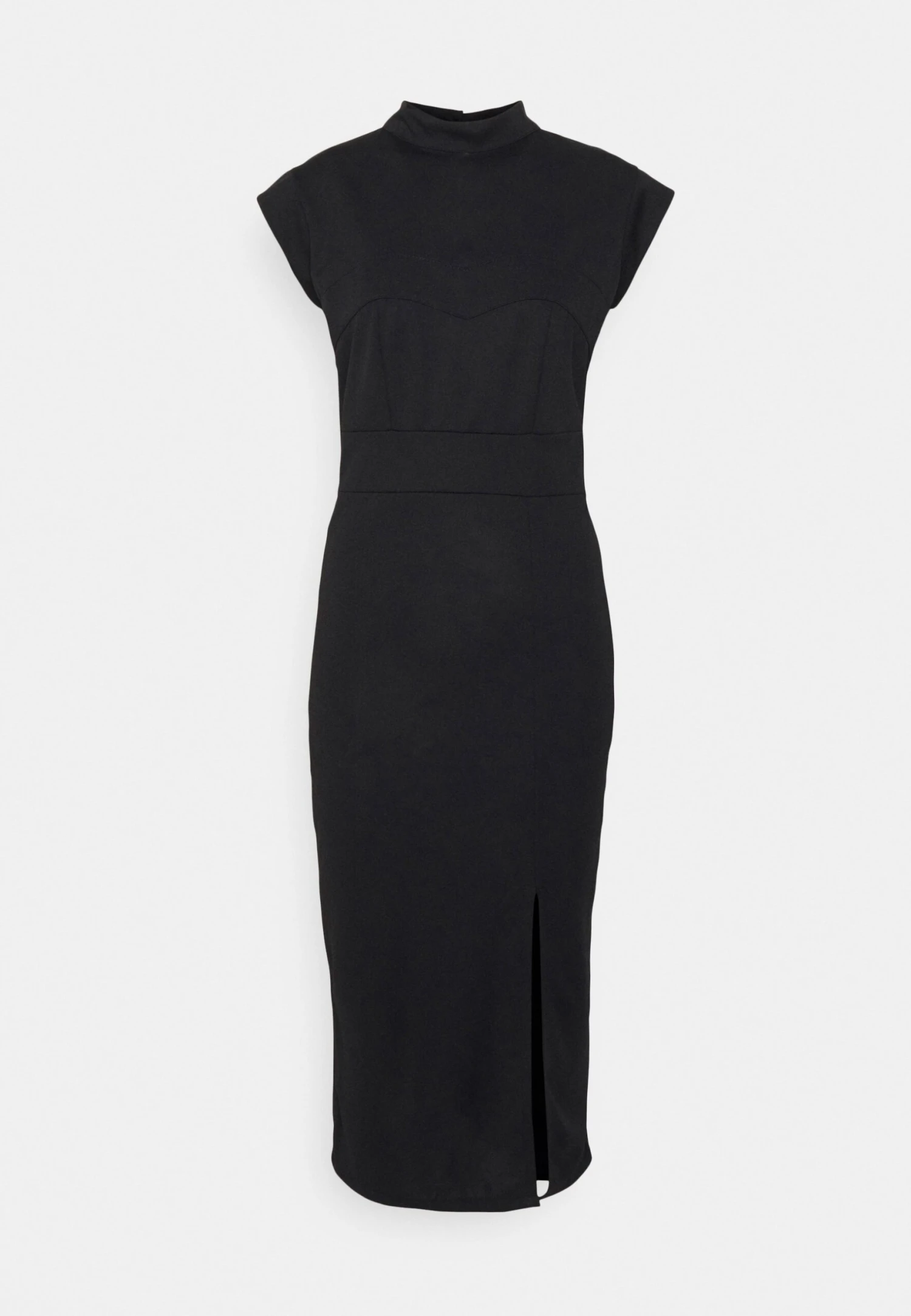 Bambinaroll Neck Midi Dress - Jerseyjurk - Black 5 Bambinaroll Neck Midi Dress - Jerseyjurk - Black - Afbeelding 5