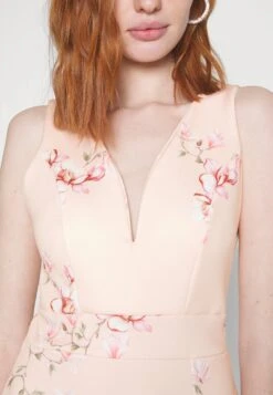 Wal G Wedding Alma V Neck Midi - Jerseyjurk - Light Pink -Wal G. 9d9d7ad099b24b3db97c13a1cc9e9f1d