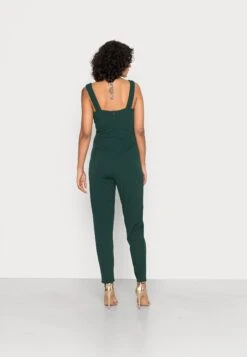 Wal G V Neck - Jumpsuit - Forest Green -Wal G. 9e3cb20c54cf42debfa8a6f816808959