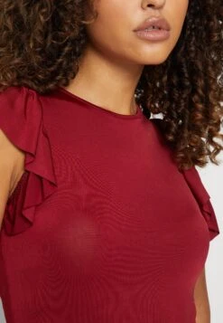 Wal G Ben Ruffle Bodysuit - T-Shirt Print - Burgundy 11 Wal G Ben Ruffle Bodysuit - T-Shirt Print - Burgundy -Wal G. 9fc2404e557440c7b40bd01efa5199e1