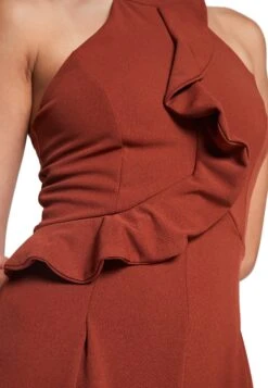 Wal G Penelope Frill - Jumpsuit - Burnt Orange -Wal G. a01560c223df4260a8e36e2d9a3bd729