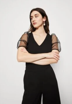 Wal G Matila Bodysuit - T-Shirt Print - Black -Wal G. a262e6a7a4d74cab9b65d22fd4637215