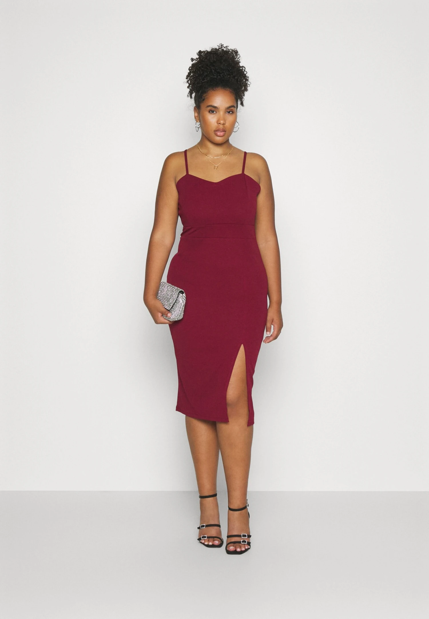 Ray Bow Midi - Etui-Jurk - Wine 2 Ray Bow Midi - Etui-Jurk - Wine - Afbeelding 2
