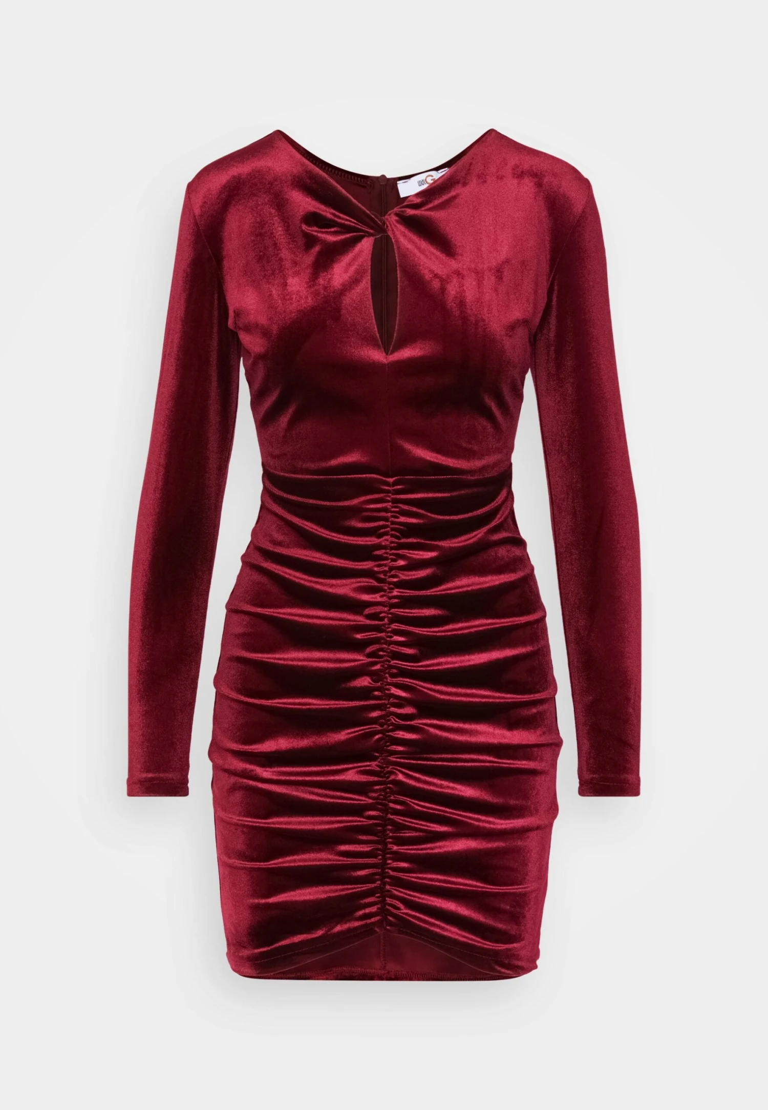 Wal G Valentines Dolly Cut Out Mini - Cocktailjurk - Wine 5 Wal G Valentines Dolly Cut Out Mini - Cocktailjurk - Wine - Afbeelding 5