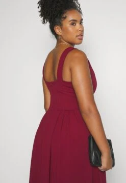 Kandy V Neck Midi - Jurk - Wine -Wal G. b0b55408da6e4fb29544f82279134858