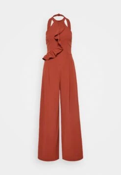 Wal G Penelope Frill - Jumpsuit - Burnt Orange -Wal G. b5cb881c2e494d82afb3d891575c9a1b