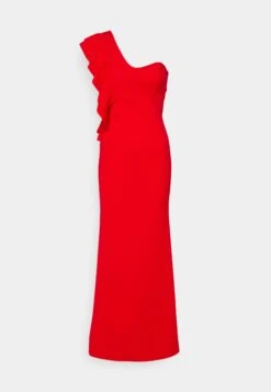 Wal G One Shoulder Maxi Dress - Cocktailjurk - Red -Wal G. b7ce13fa208d4d85b110fdd309471a8f
