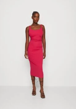 Wal G Mima Midi - Jerseyjurk - Fuchsia