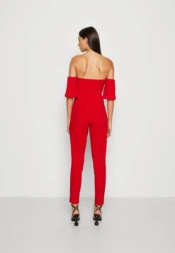Wal G Luette Off Shoulder - Jumpsuit - Red -Wal G. bc19cdd178b34ec49bcb61d97b8241f5