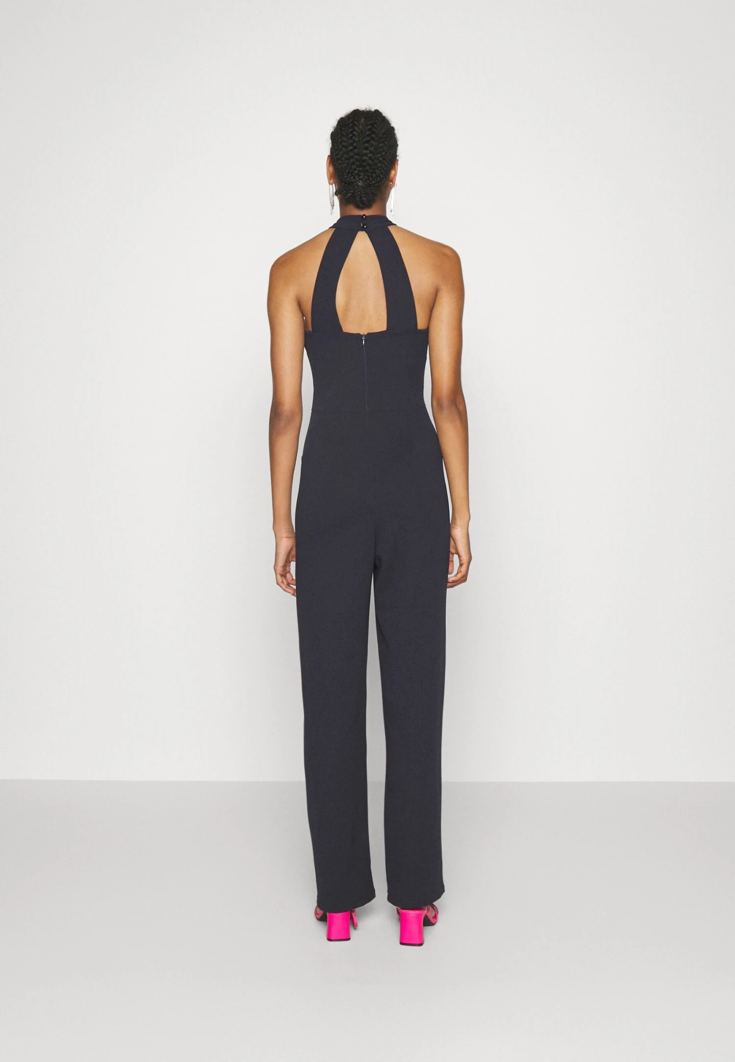 Alfo Cross Neck Jumpsuit - Jumpsuit - Navy Blue 3 Alfo Cross Neck Jumpsuit - Jumpsuit - Navy Blue - Afbeelding 3