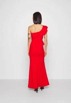 Wal G One Shoulder Maxi Dress - Cocktailjurk - Red -Wal G. c109ee963bc54e50a084bced3a88b6e5