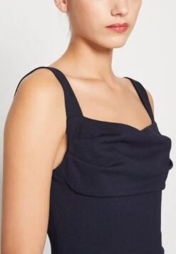 Wal G Serena Pleated - Jumpsuit - Navy Blue -Wal G. e4620a30a357488c9e670fda8501a216