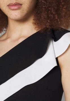 Wal G Smeena One Shoulder Midi - Jerseyjurk - Black/White -Wal G. e9f933bc41344ee6896b68597907599c