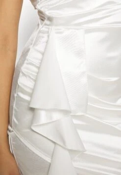 Wal G Tanya Ruffle Mini - Cocktailjurk - White -Wal G. ecaeb0e51c8f48bfb6163aea81a676af