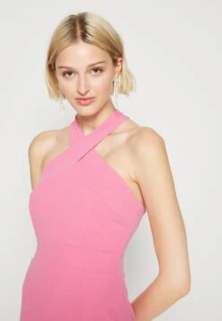 Wal G Indy Cross Neck Maxi - Jerseyjurk - Rose Pink -Wal G. efb4f8615cd04f5f915ef0c78000cd5a