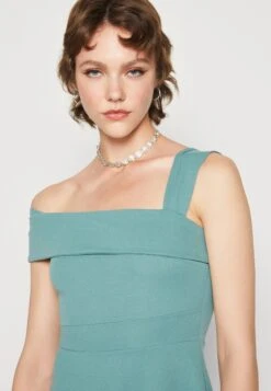 Wal G Noelle Off The Shoulder Skater - Jerseyjurk - Sage Green -Wal G. f52f843e771647199c0be900043eac3e