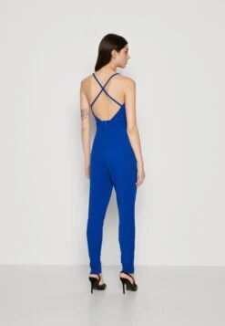 Wal G Marsha Back Strappy - Jumpsuit - Electric Blue -Wal G. f6b99e6587b241b7bf968cf53bfaab56