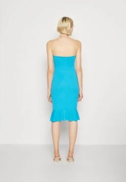 Wal G Chrissy Ruffle Midi - Jerseyjurk - Mediterranean Blue 8 Wal G Chrissy Ruffle Midi - Jerseyjurk - Mediterranean Blue -Wal G. f7ead9e923a942acae77e207d12a8c23