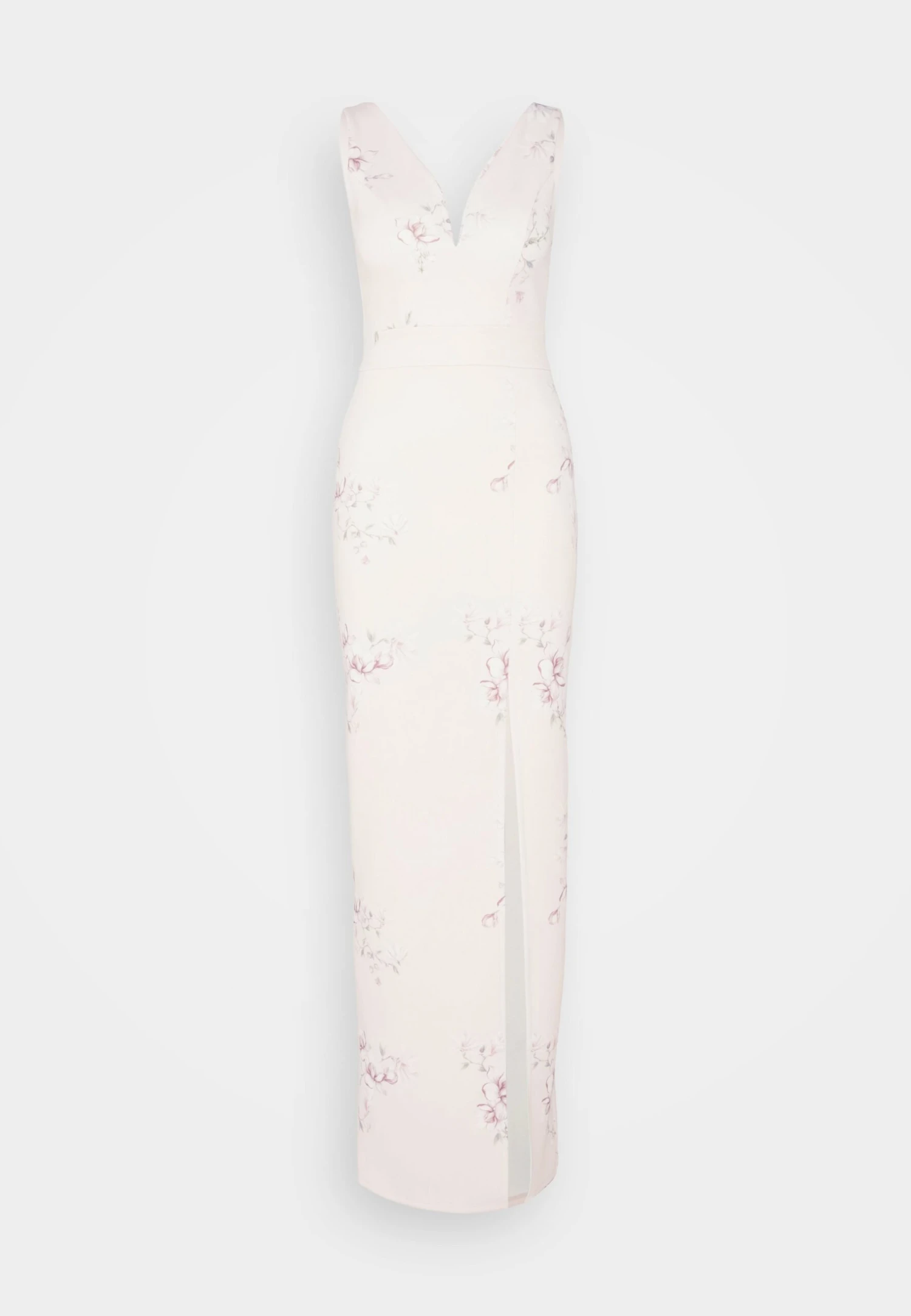 Wal G Wedding Dolly V Neck Print Maxi - Jerseyjurk - Apricot/Multi-Coloured 5 Wal G Wedding Dolly V Neck Print Maxi - Jerseyjurk - Apricot/Multi-Coloured - Afbeelding 5