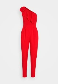 Wal G Kelly Ruffle - Jumpsuit - Red -Wal G. fd320c46b6604148bd08cb764ba5ee29