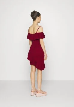Revra Strappy Frill Skater - Jerseyjurk - Berry Wine 7 Revra Strappy Frill Skater - Jerseyjurk - Berry Wine -Wal G. fe373108426f45239789f717ec85af46