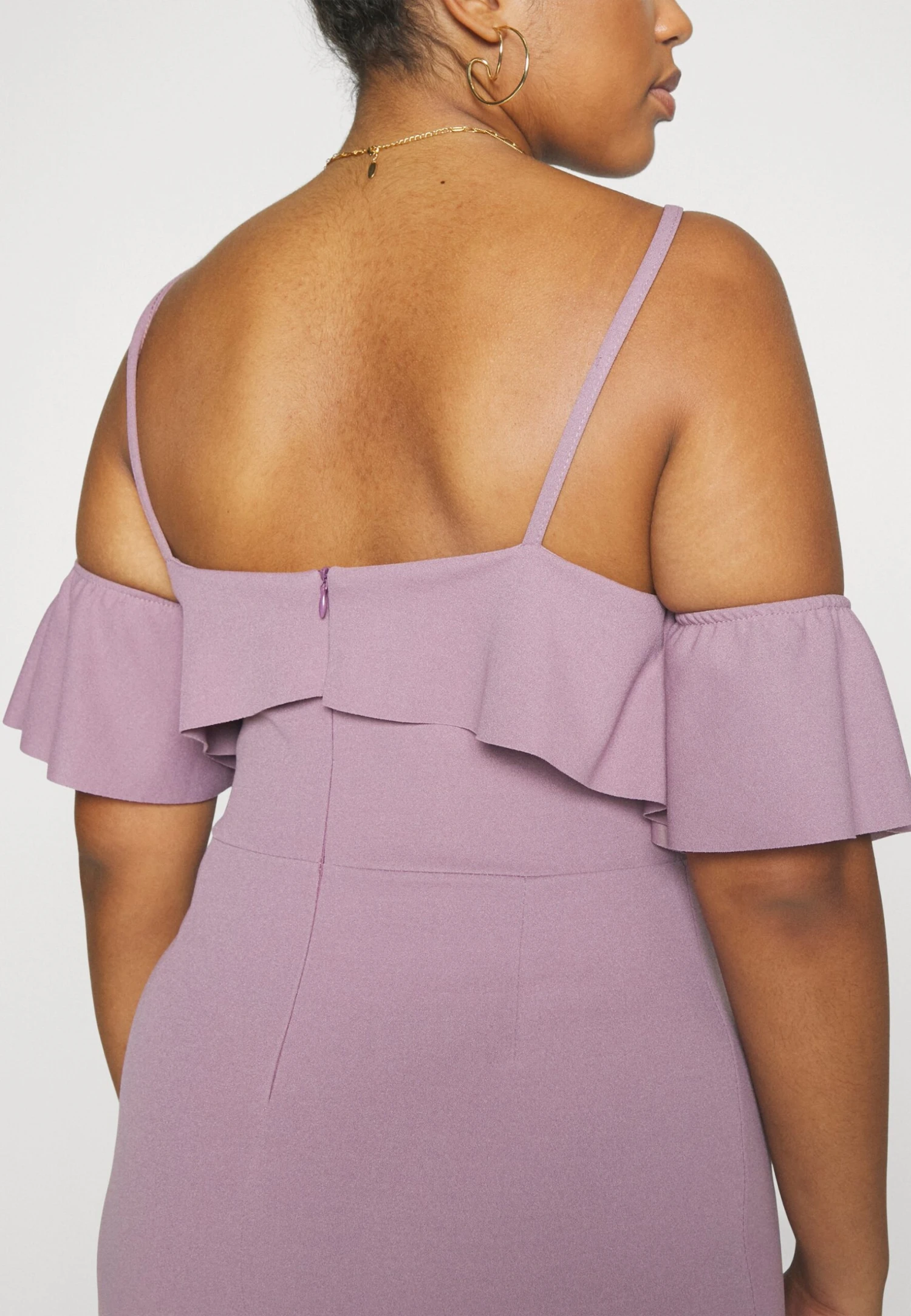 Andy Ruffle Midi - Jerseyjurk - Mauve Pink 7 Andy Ruffle Midi - Jerseyjurk - Mauve Pink - Afbeelding 7